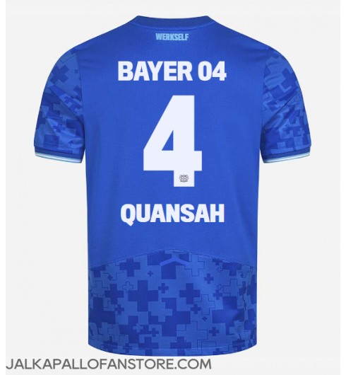 Bayer Leverkusen Jarell Quansah #4 Kolmaspaita 2025-26 Lyhythihainen Bayer Leverkusen Jarell Quansah #4 Kolmaspaita 2025-26 Lyhythihainen